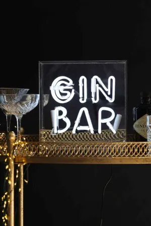 Gin Bar Neon Light Box