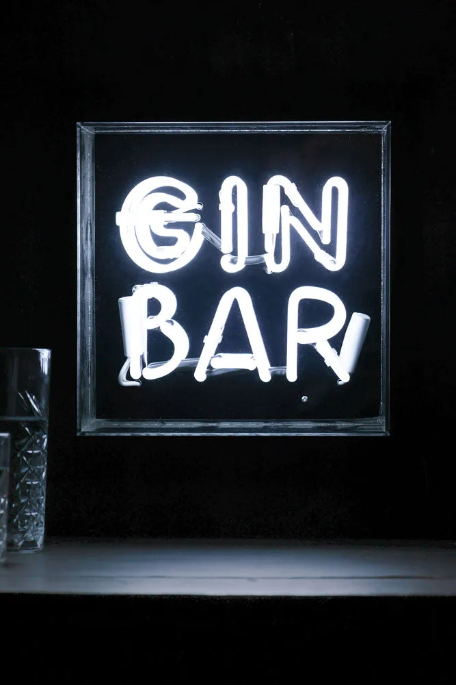 Gin Bar Neon Light Box