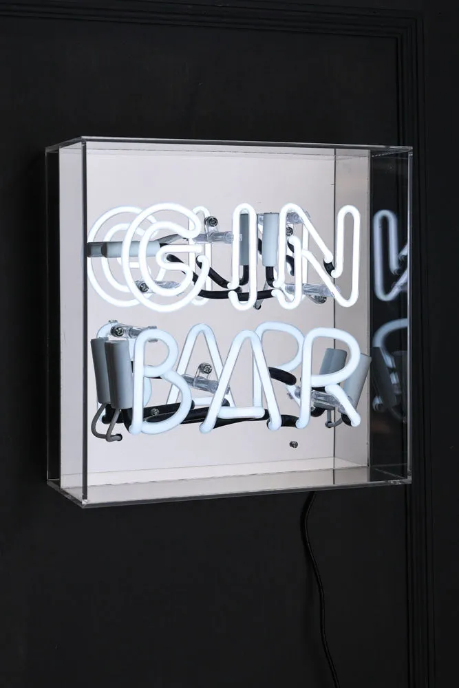 Gin Bar Neon Light Box