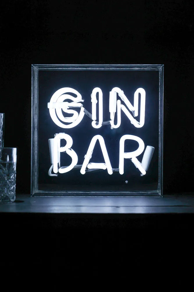 Gin Bar Neon Light Box