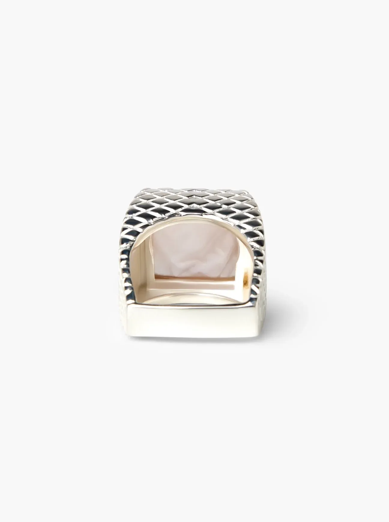 Glimmer Ring - Silver & Rose Quartz