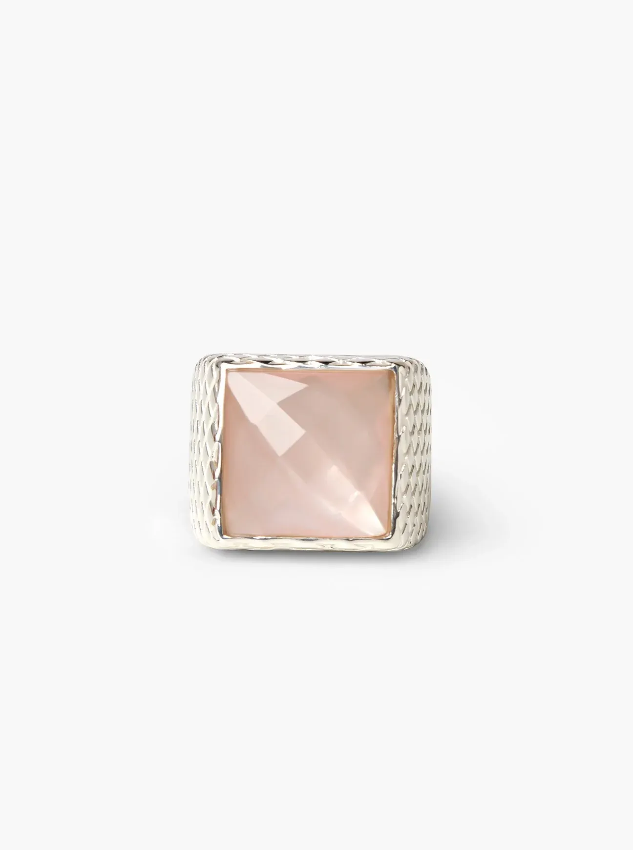 Glimmer Ring - Silver & Rose Quartz