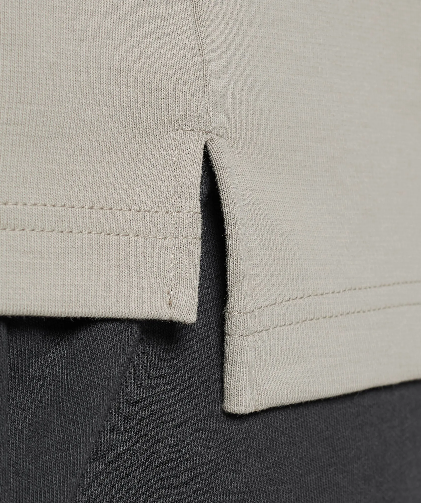 Gymshark Rugby Shirt - Linen Brown/White