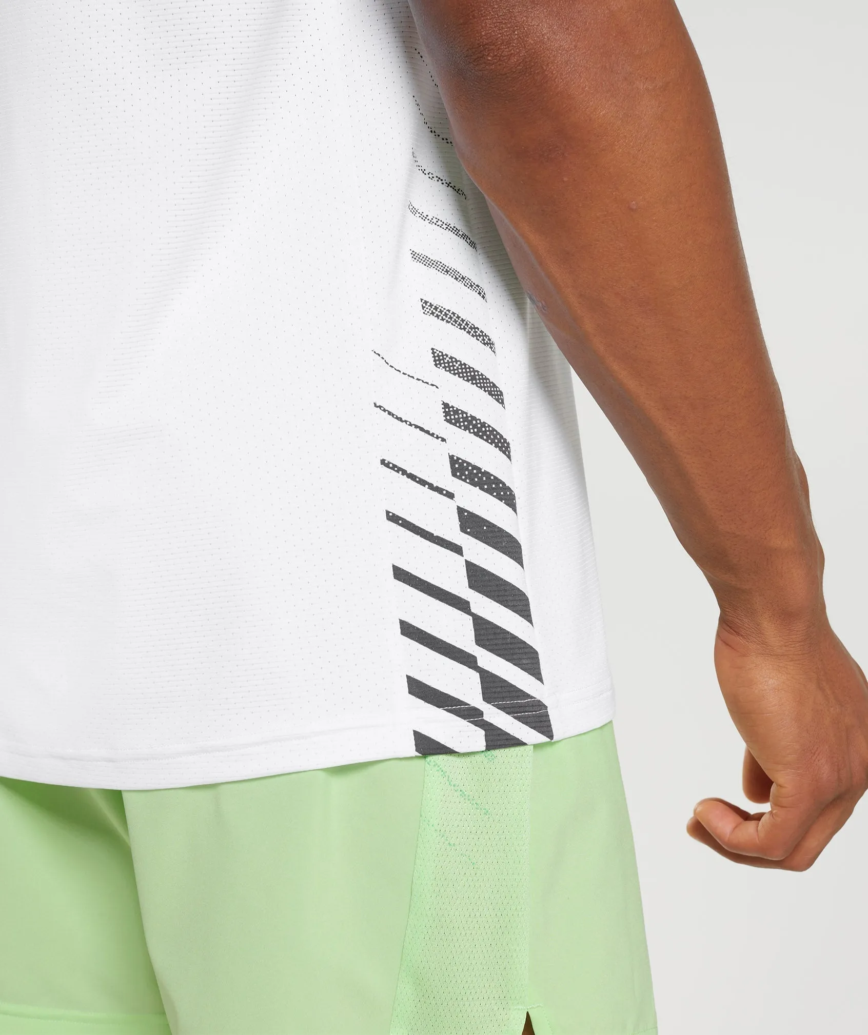 Gymshark Sport Stripe T-Shirt - White