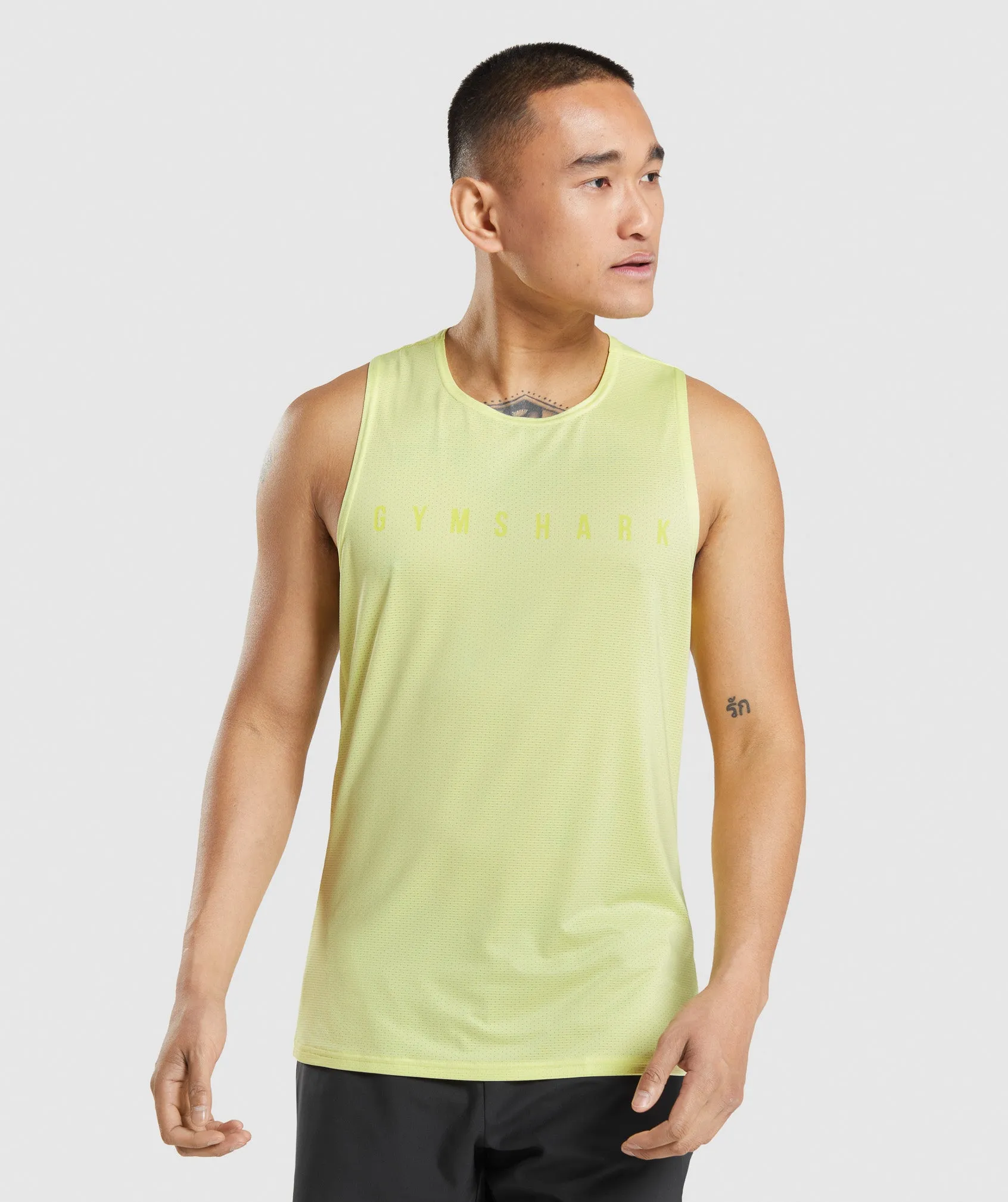 Gymshark Sport Stripe Tank - Firefly Green