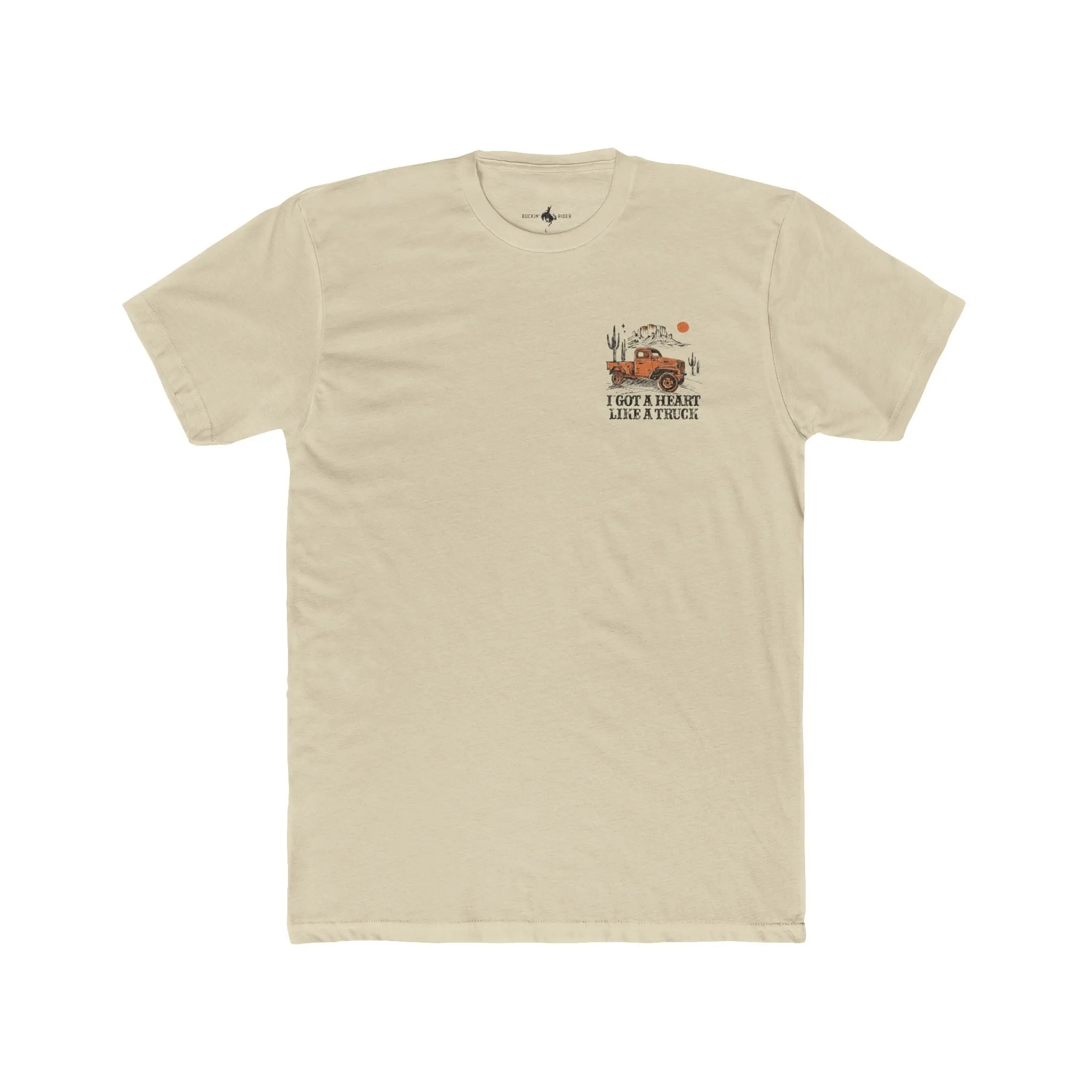'Heart Like A Truck' Premium Chest Patch Tee