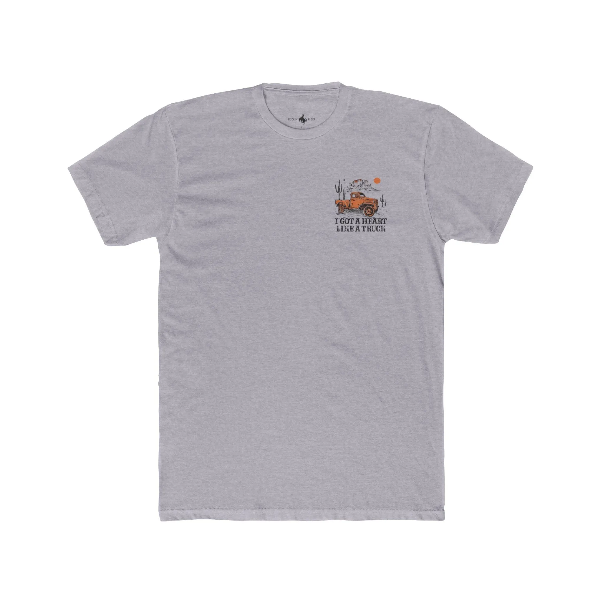 'Heart Like A Truck' Premium Chest Patch Tee