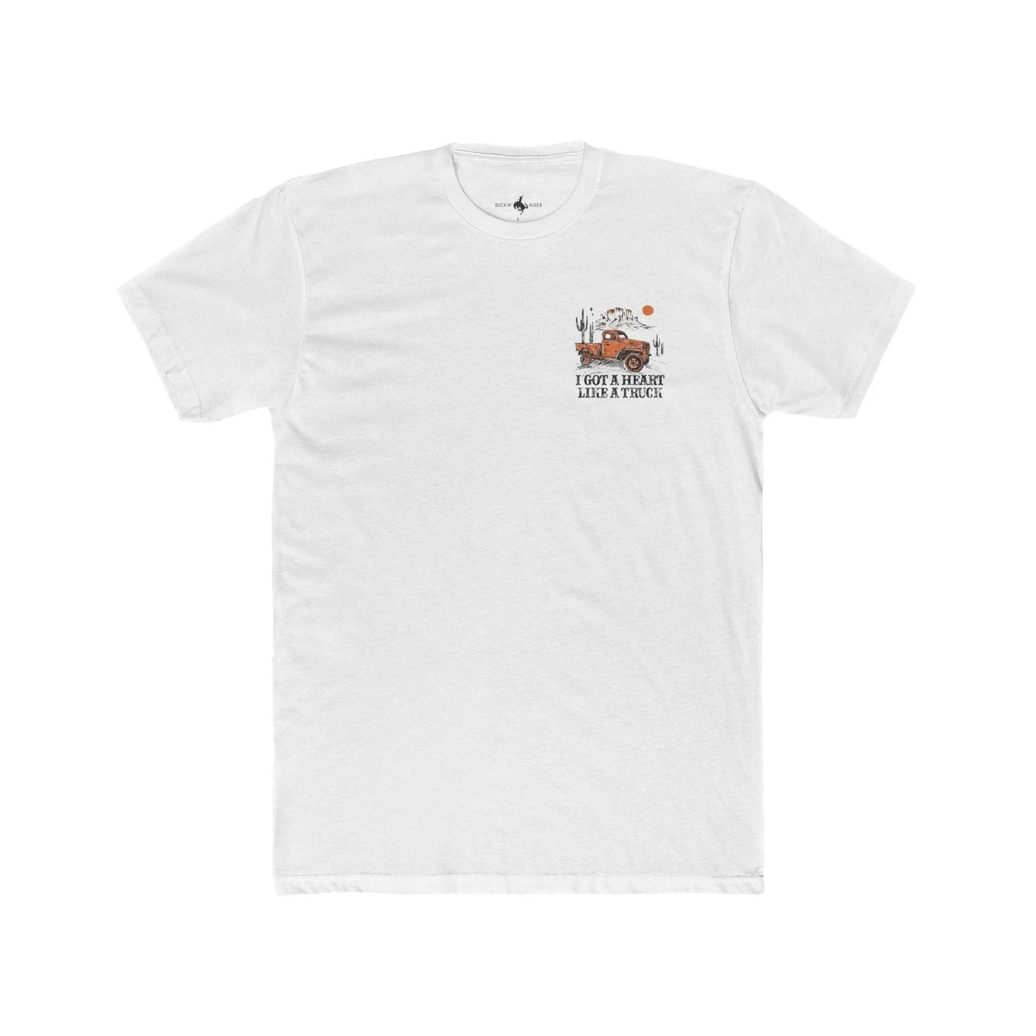 'Heart Like A Truck' Premium Chest Patch Tee