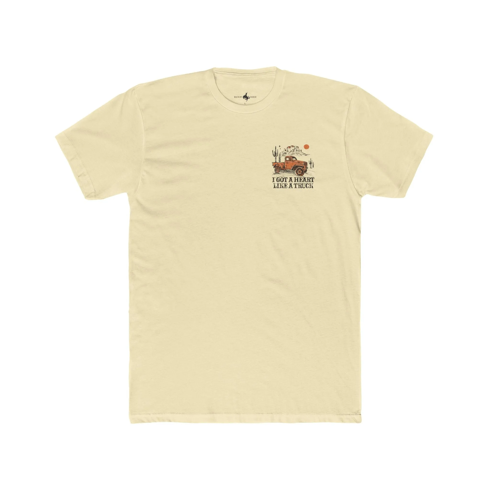 'Heart Like A Truck' Premium Chest Patch Tee