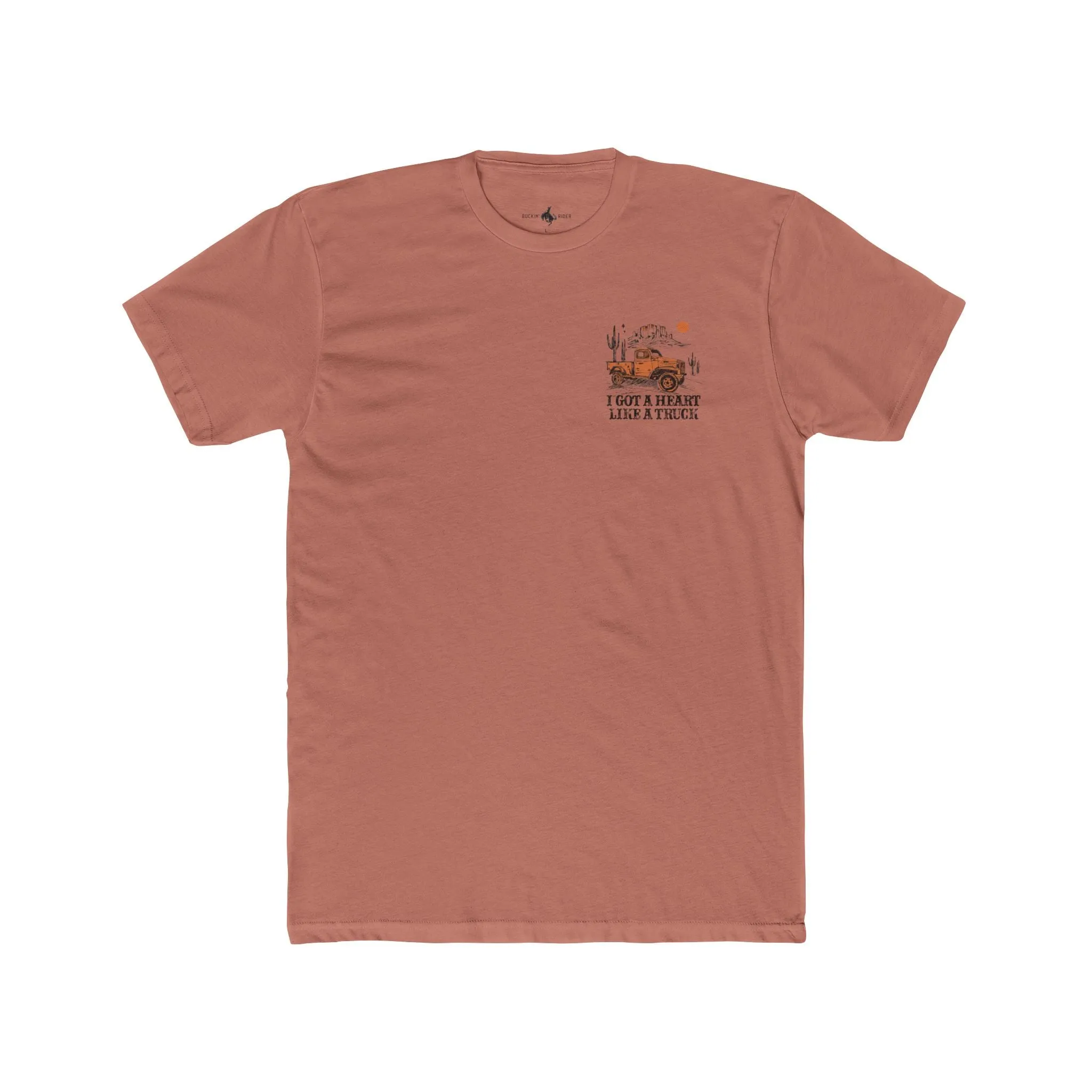 'Heart Like A Truck' Premium Chest Patch Tee