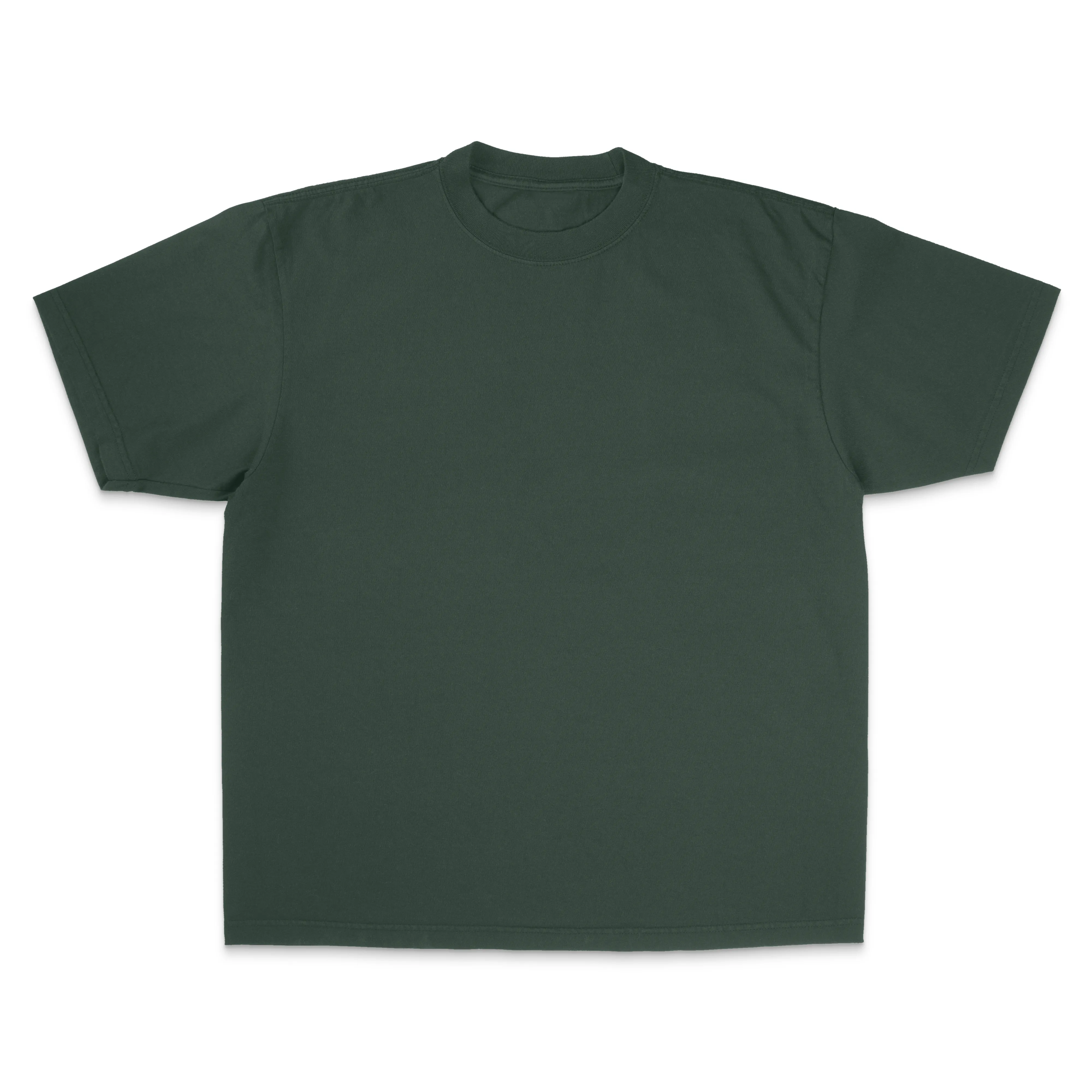 Heavyweight Garment Dye Short Sleeve Tee - Moss