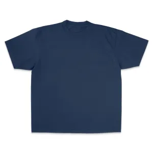 Heavyweight Garment Dye Short Sleeve Tee - Navy Blue