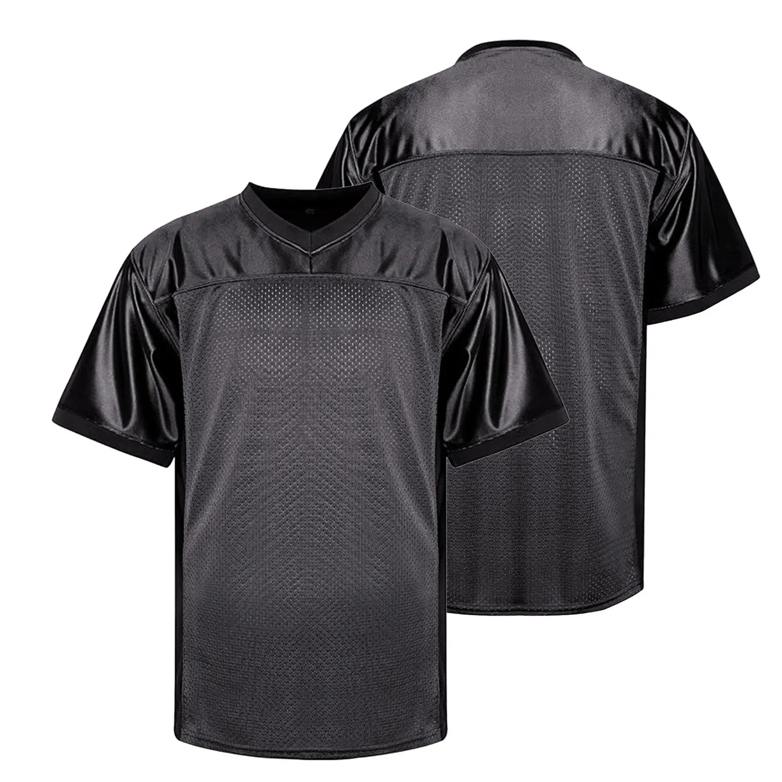 Hip Hop Party Blank Top T-Shirt Short Sleeve