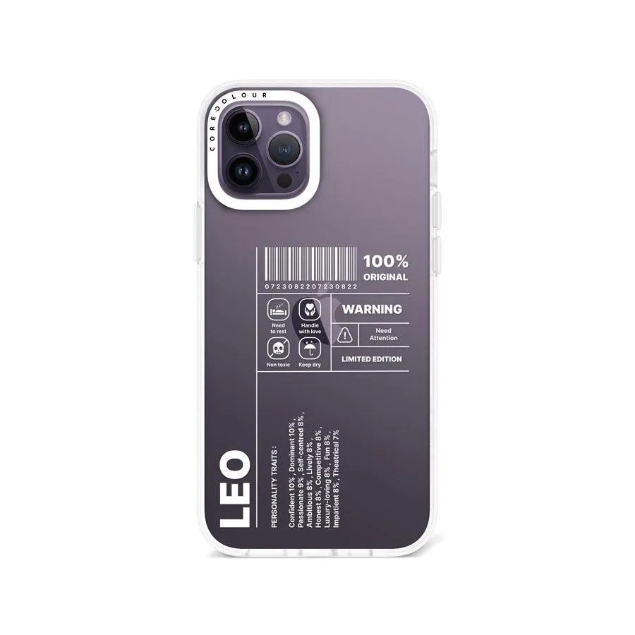 iPhone 12 Pro Warning Leo Phone Case