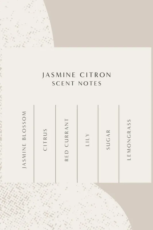 jasmine citron soy candle