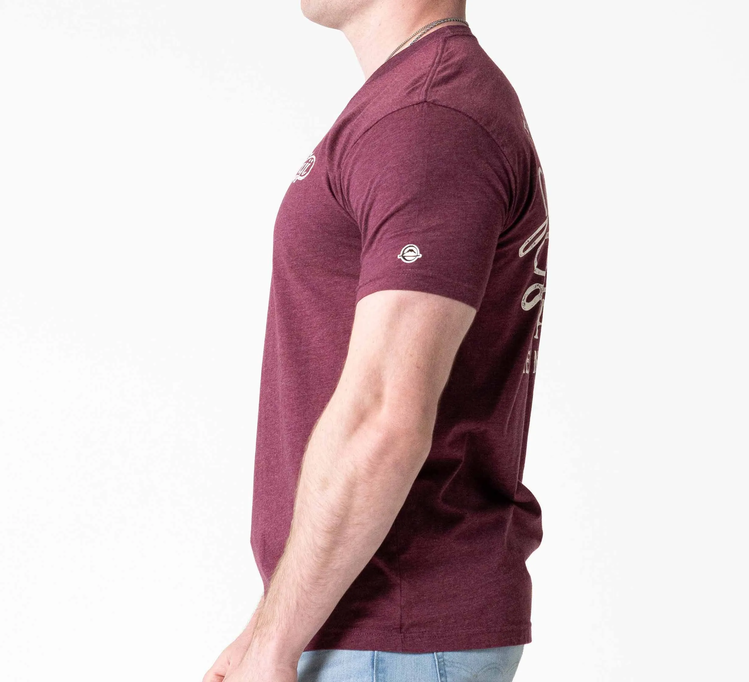 Jiu Jitsu Flow T-Shirt Maroon