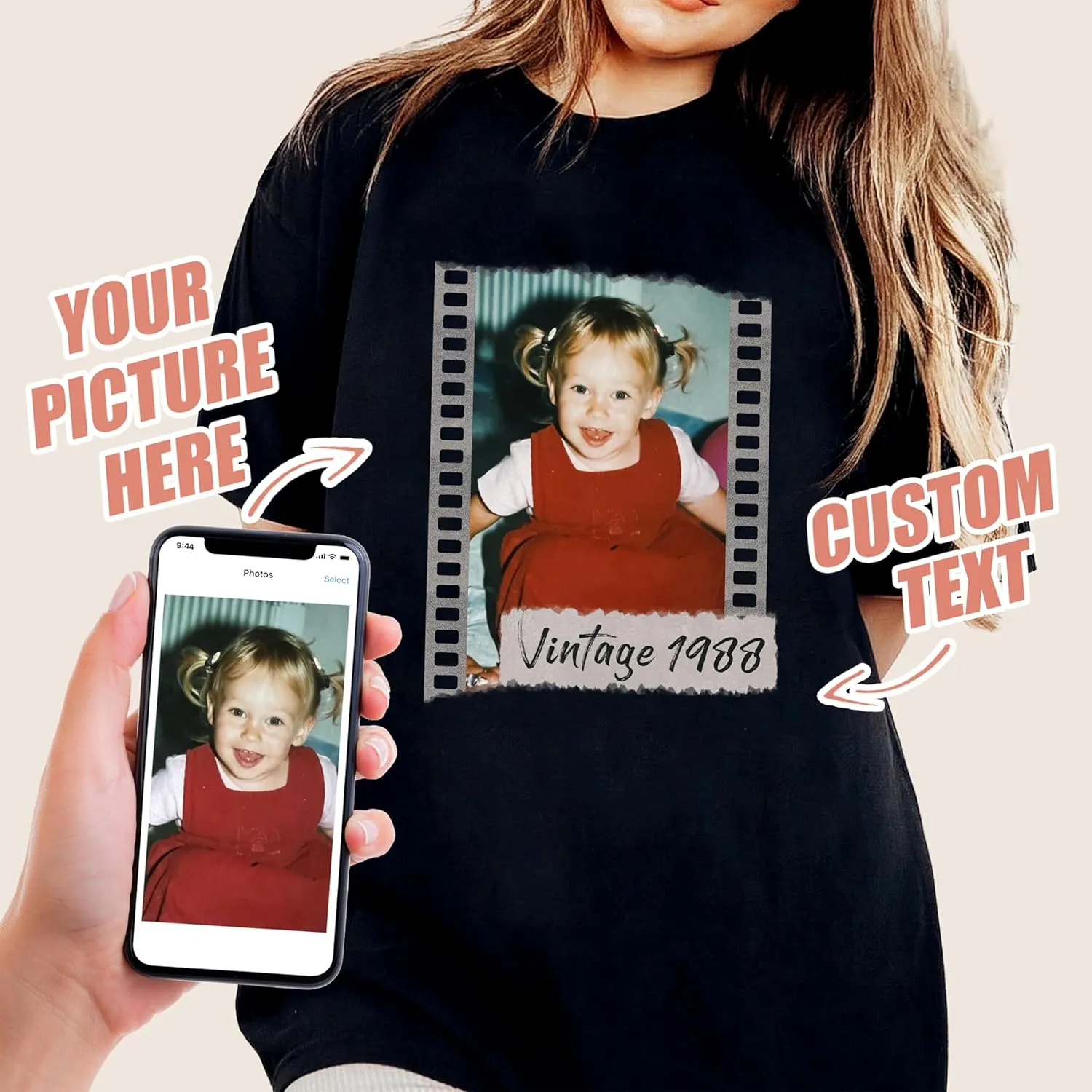 JIX & JOKY Custom Your Own Bootleg Rap Tee Custom Girlfriend Face Shirt for Boyfriend Vintage Birthday Valentine Shirt