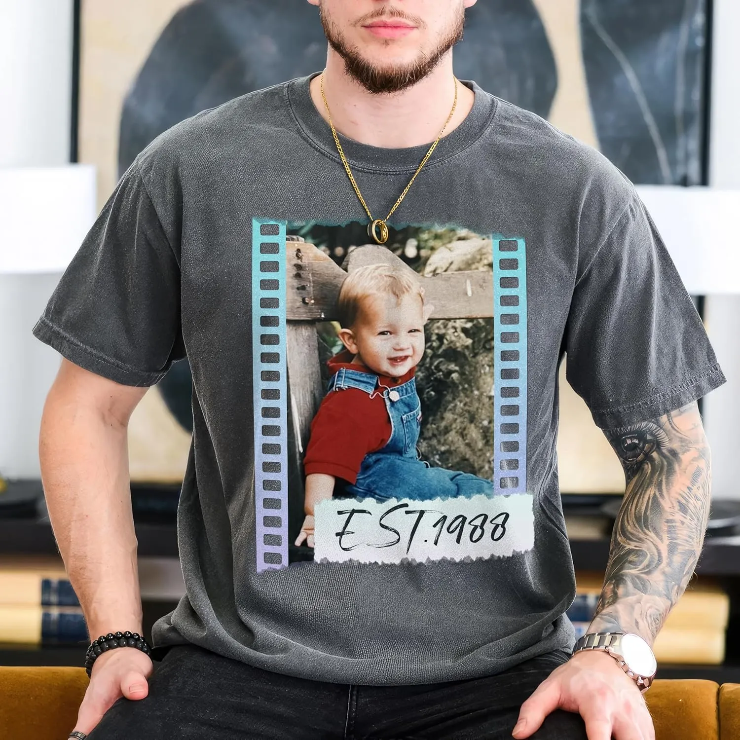 JIX & JOKY Custom Your Own Bootleg Rap Tee Custom Girlfriend Face Shirt for Boyfriend Vintage Birthday Valentine Shirt