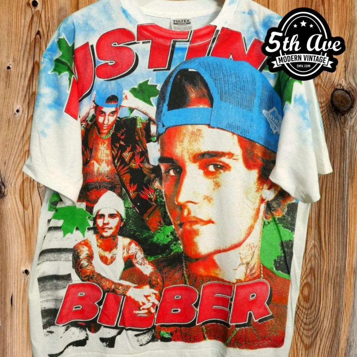 Justin Bieber - AOP all over print New Vintage Band T shirt