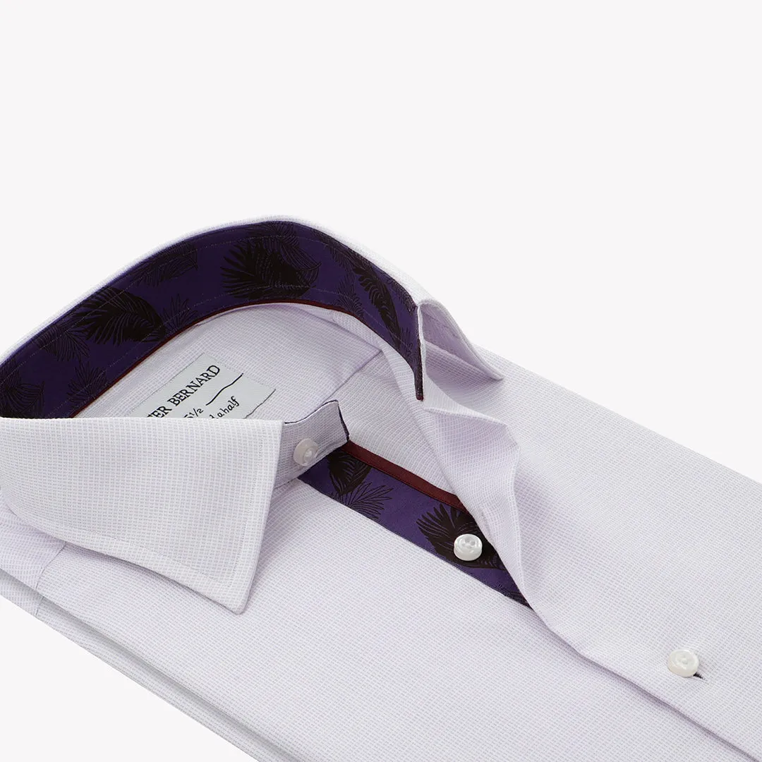 Lilac With Purple Leaf & Brown Piping OL-288