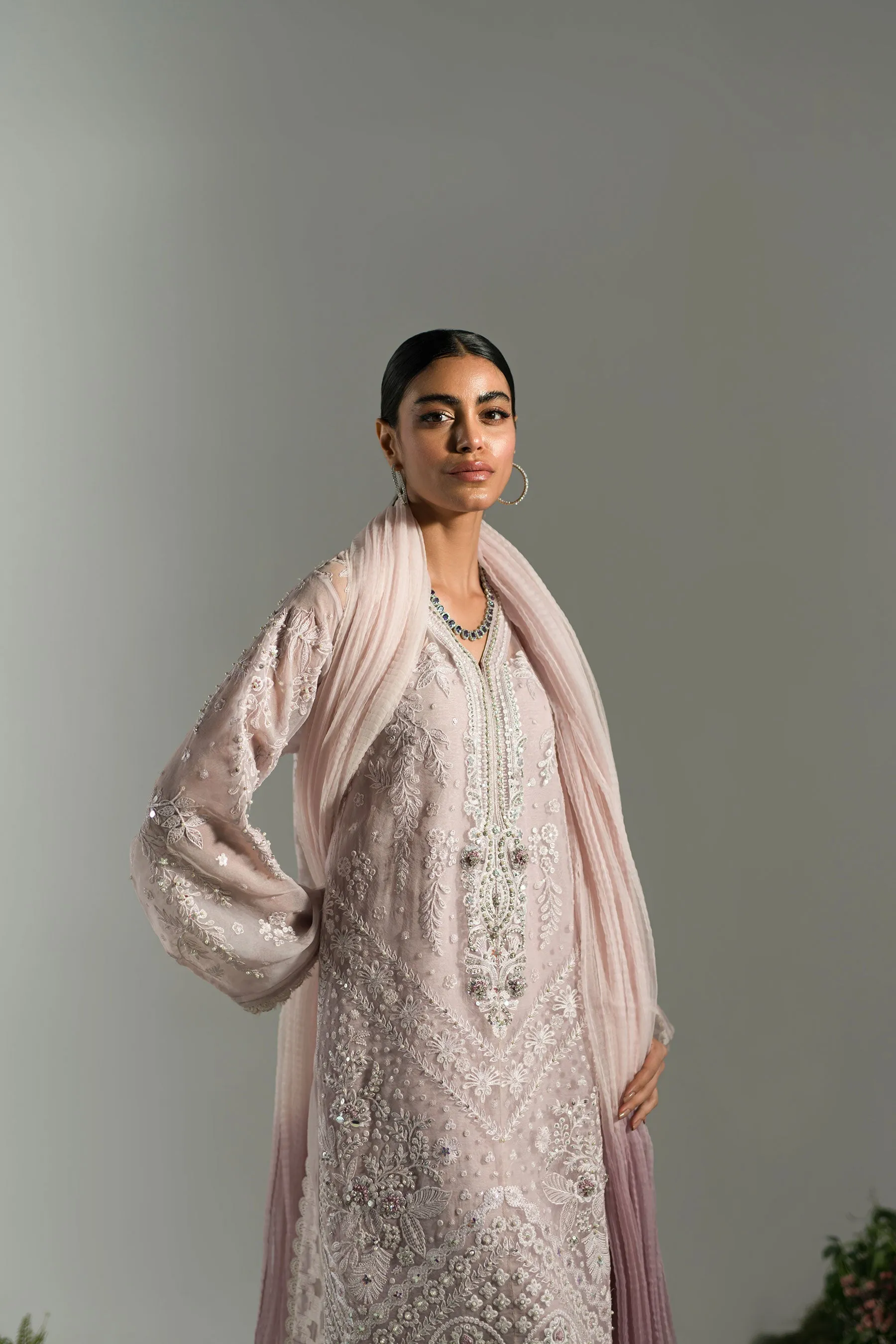 Lily '24 - Lilac Dusk Embroidered Set (D-05)