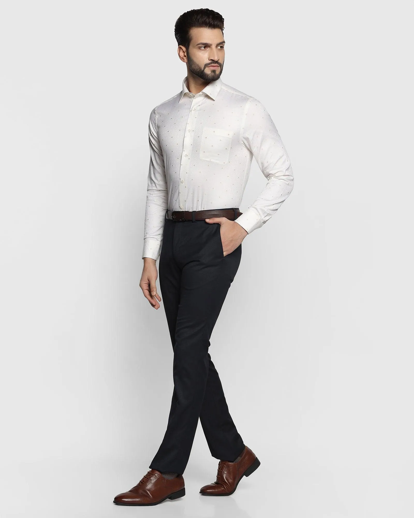 Luxe Formal Yellow Printed Shirt - Pride
