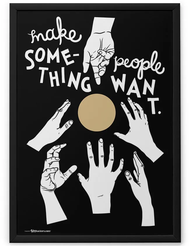 Make Something People Want Poster