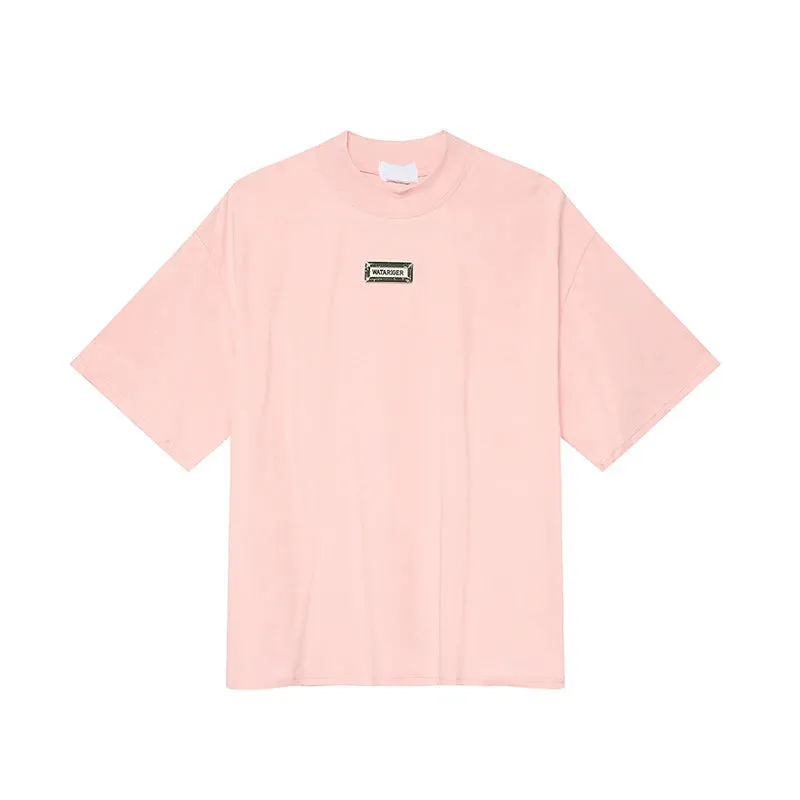 Men T-shirts Menwear Minimalist Metal Design Short Sleeve Fashion Round Collar Male Tops Summer Korean Style 9C5211
