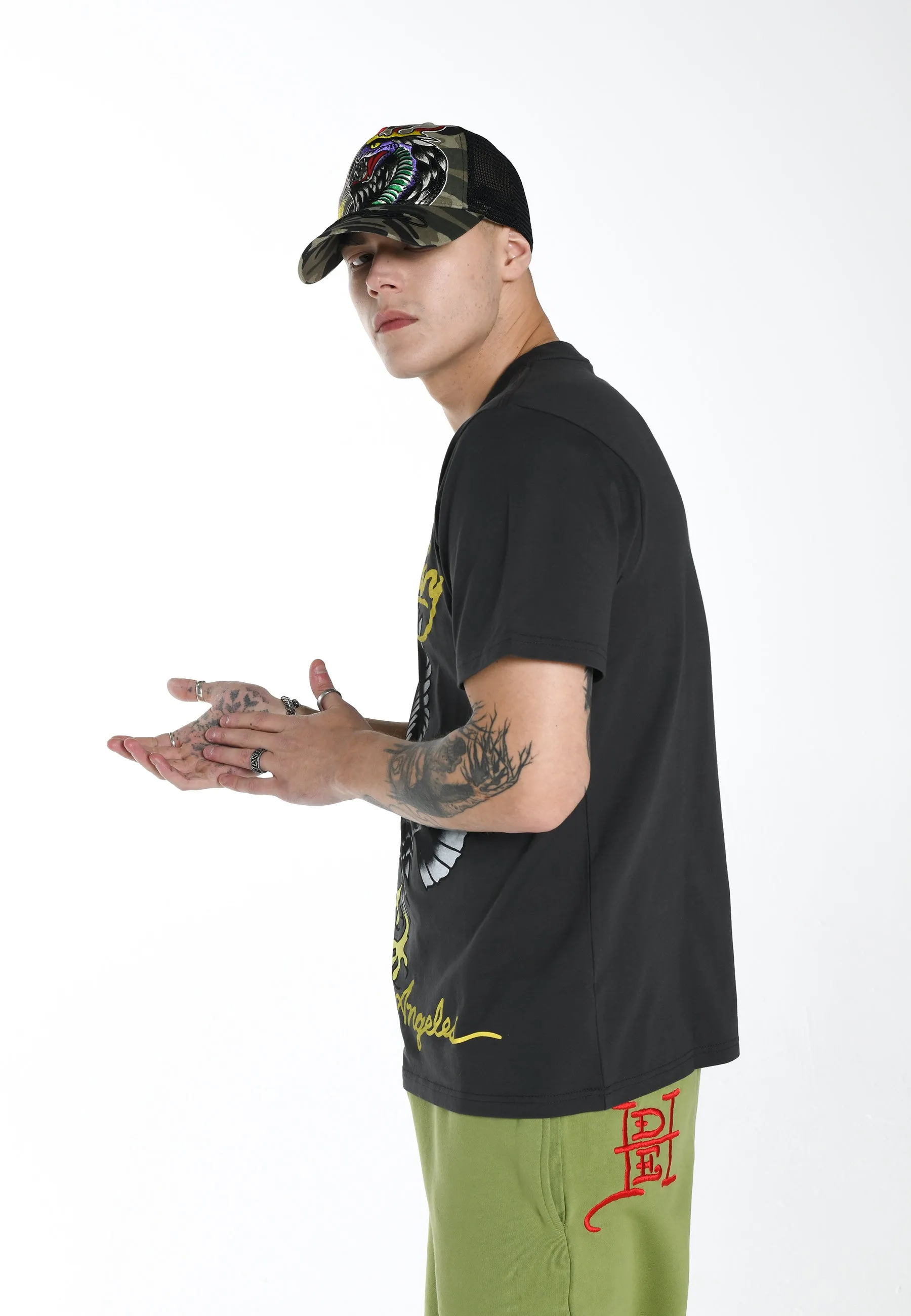 Mens Glide-Eagle T-Shirt - Charcoal