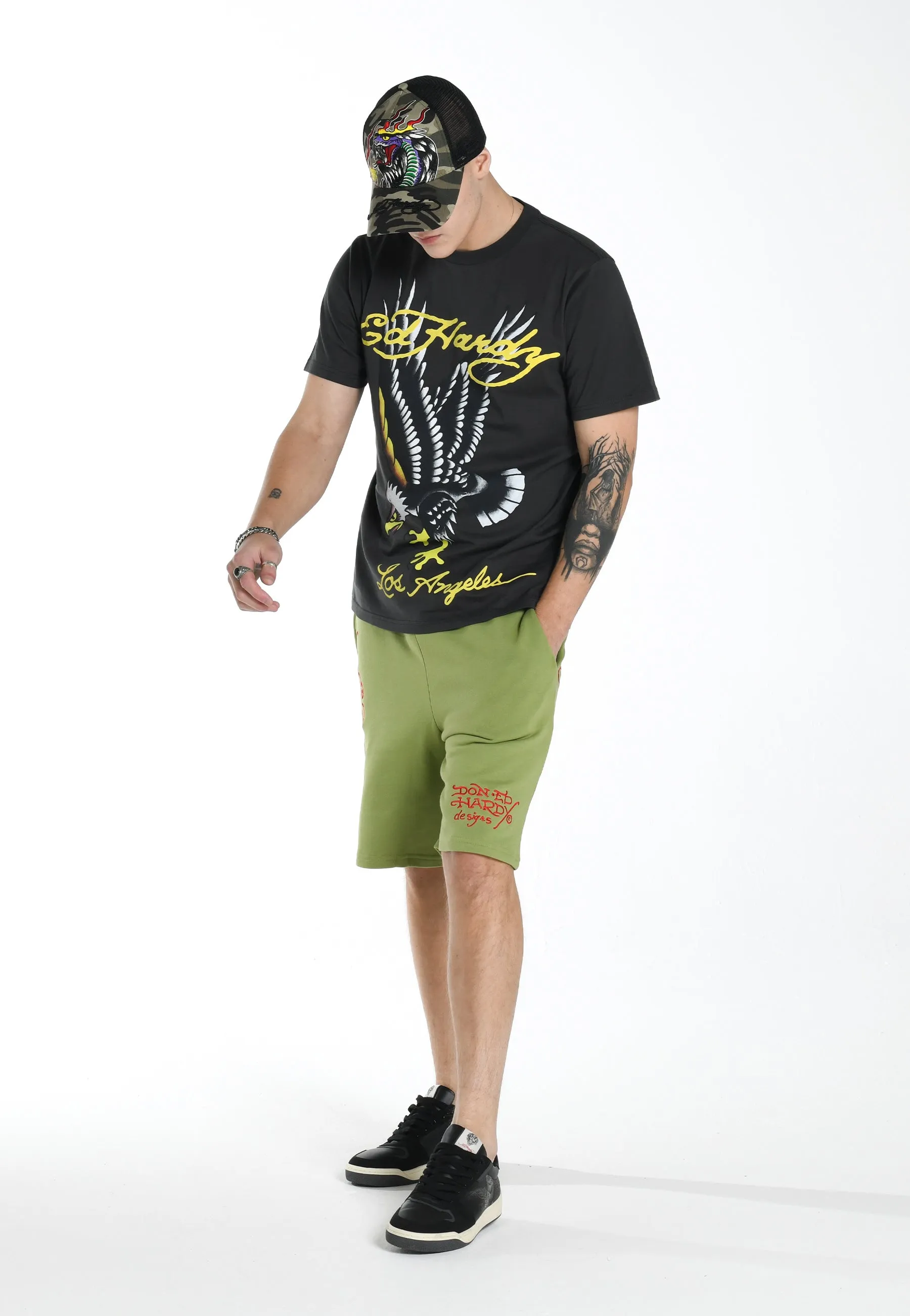 Mens Glide-Eagle T-Shirt - Charcoal