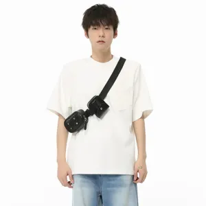 Minimalist Men's T-shirts Casual Round Neck Short Sleeve Solid Color Male Clothing Loose Korean Style Summer 9C6521