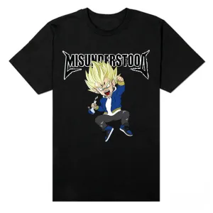 Misunderstood Vegeta Black Tee