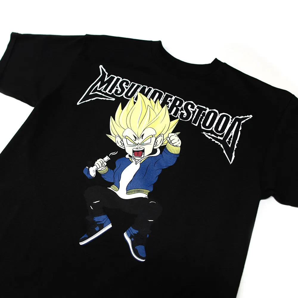 Misunderstood Vegeta Black Tee