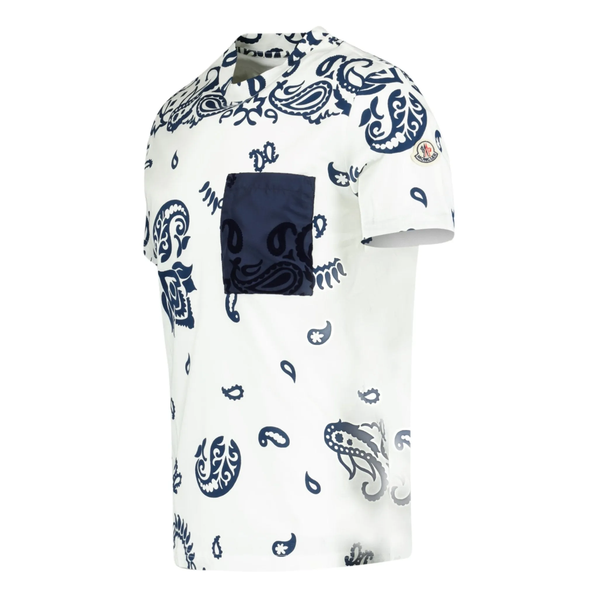 MONCLER PAISLEY BANDANA PRINT T-SHIRT