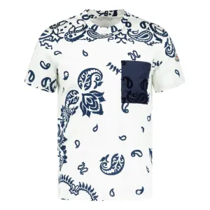 MONCLER PAISLEY BANDANA PRINT T-SHIRT