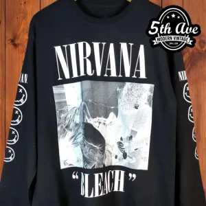 Nirvana Bleach - New Vintage Band Long Sleeve T Shirt