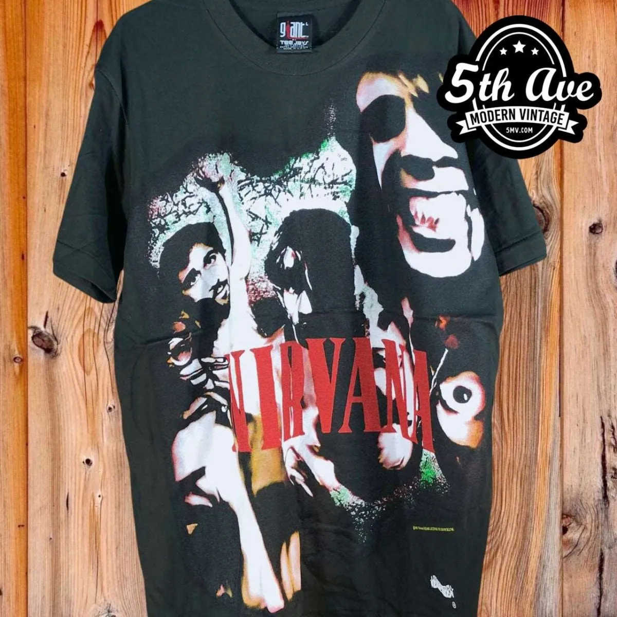Nirvana Erinnerungen an Kurt Cobain - AOP all over print New Vintage Band T shirt