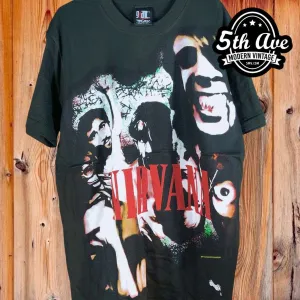 Nirvana Erinnerungen an Kurt Cobain - AOP all over print New Vintage Band T shirt