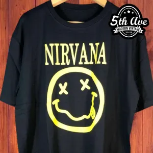 Nirvana Flower Sniffin Kitty Pettin Baby Kissin Corporate Rock Whores - New Vintage Band T shirt