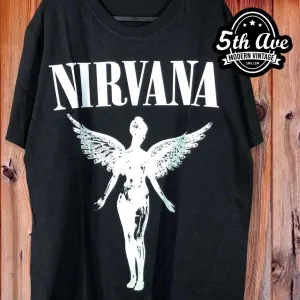 Nirvana In Utero Glow In The Dark - New Vintage Band T shirt