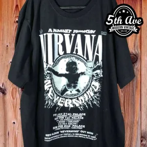 Nirvana Nevermind Glow In The Dark - New Vintage Band T shirt
