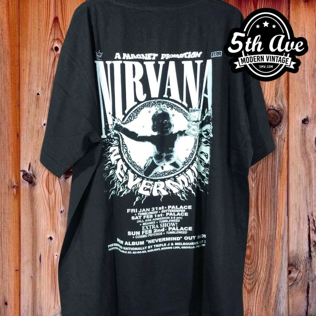 Nirvana Nevermind Glow In The Dark - New Vintage Band T shirt