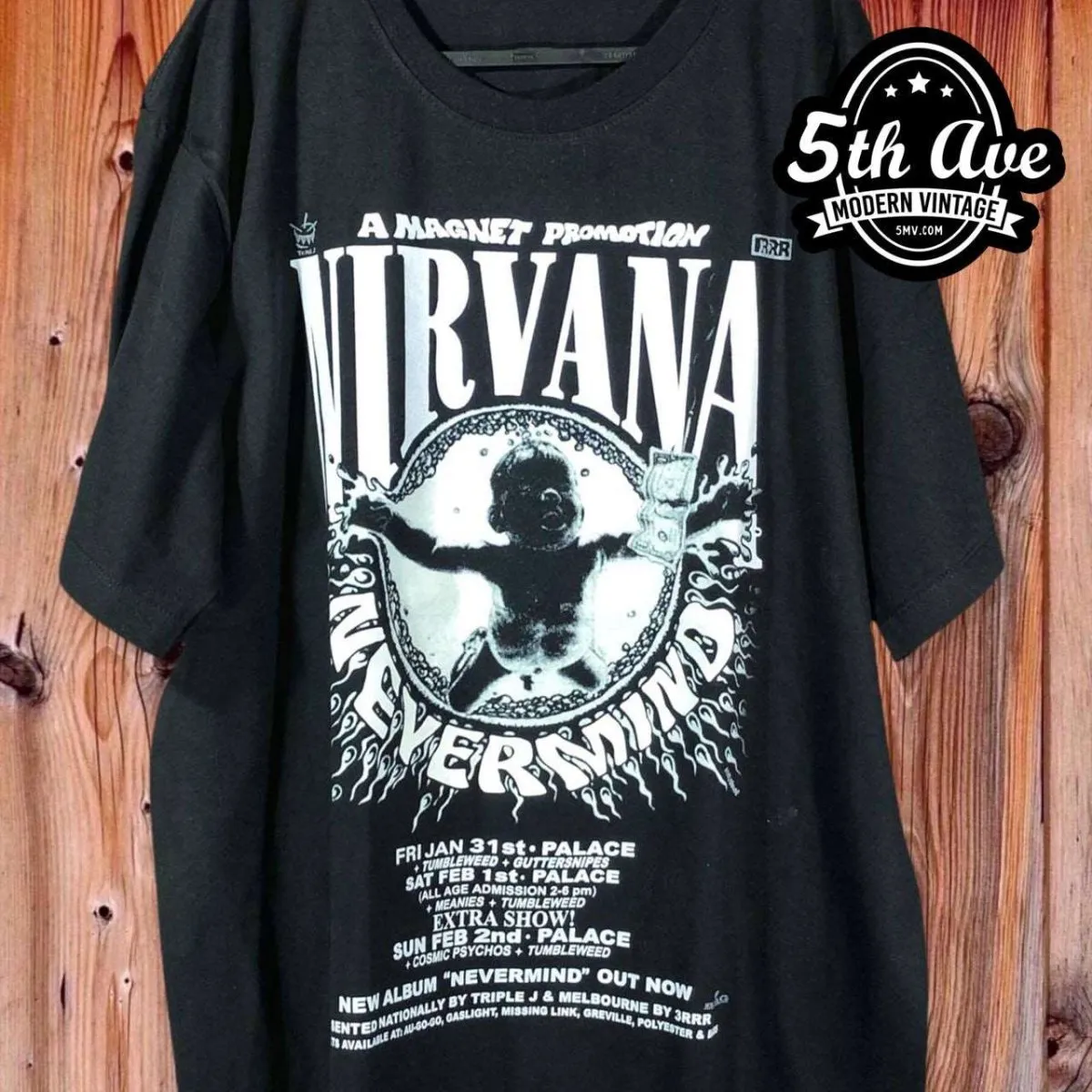 Nirvana Nevermind Glow In The Dark - New Vintage Band T shirt