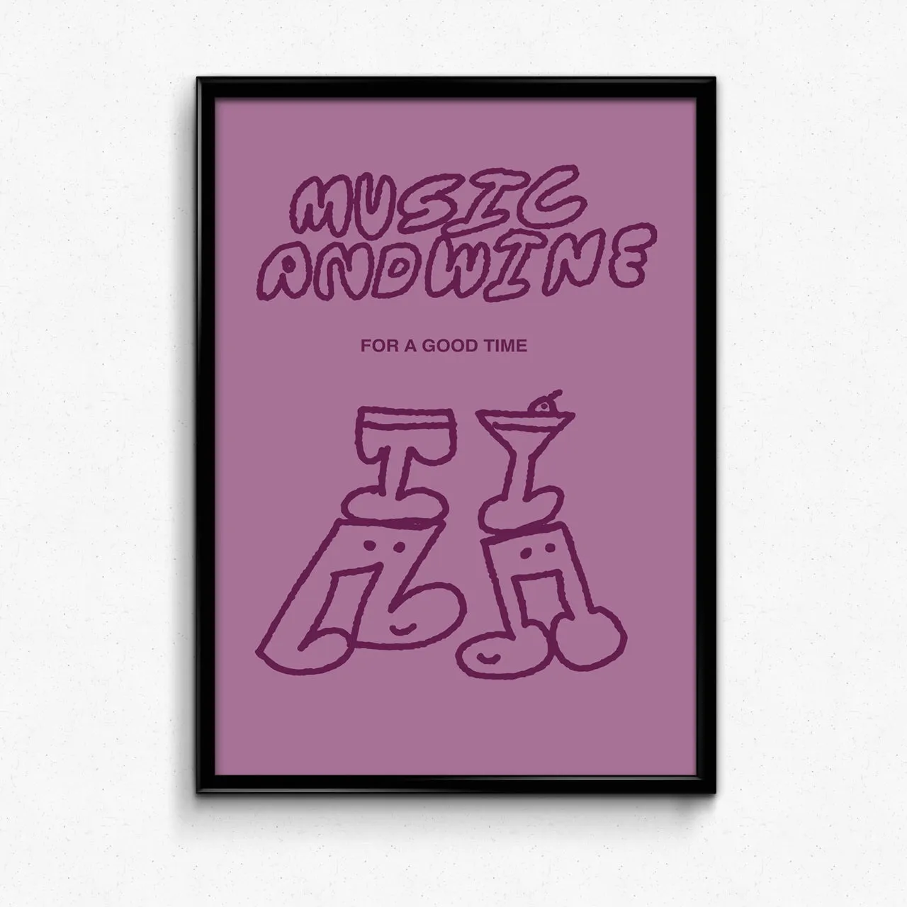 Other Side Store 'Music & Wine' Print