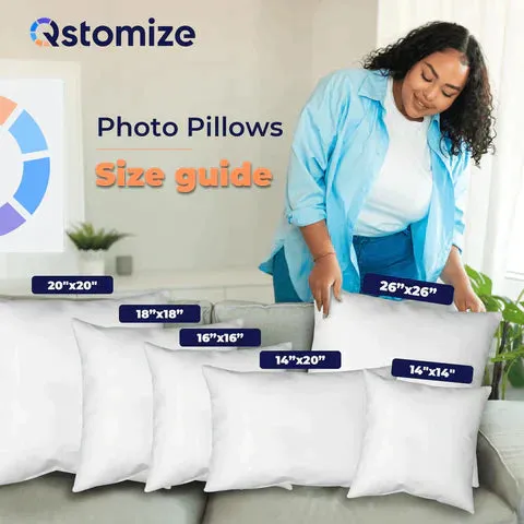 Photo Pillow with Editable Text
