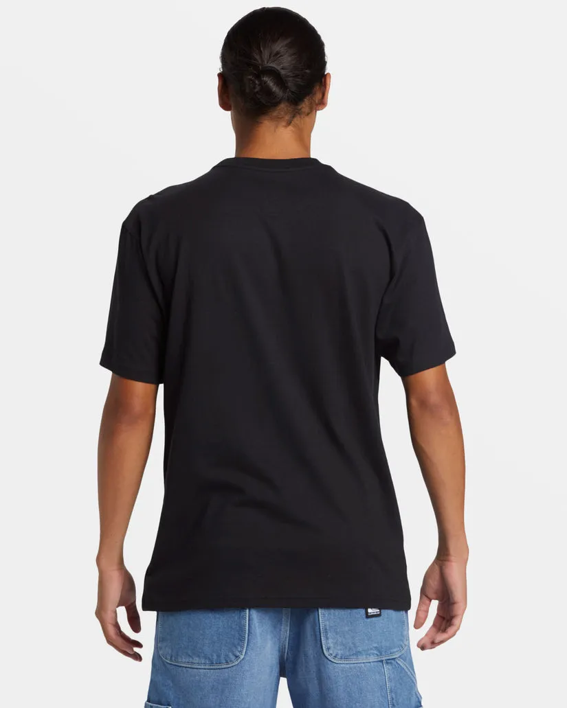 Quiksilver Speed Stripe T-Shirt - BLACK