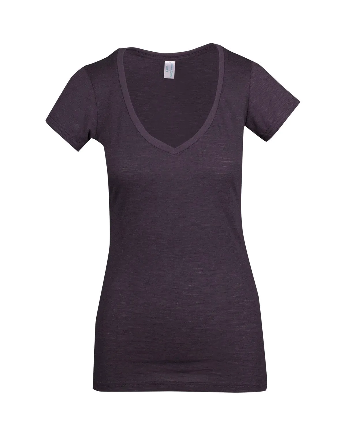 Ramo Ladies Raw Cotton Wave V Neck Tees (T918LD)