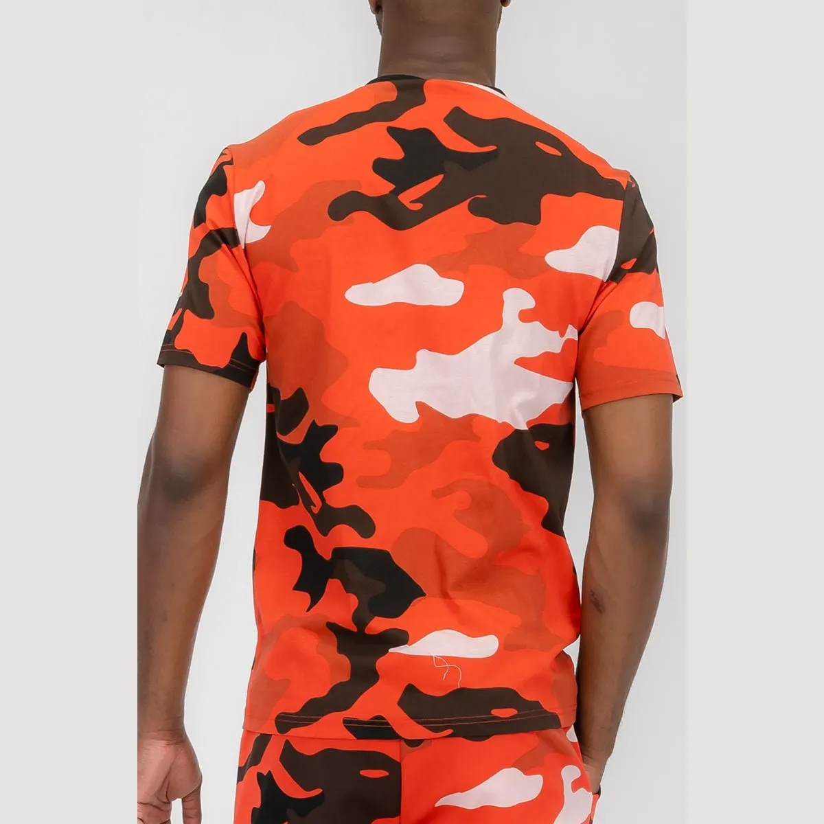 Red Full Camo Toggle T-Shirt