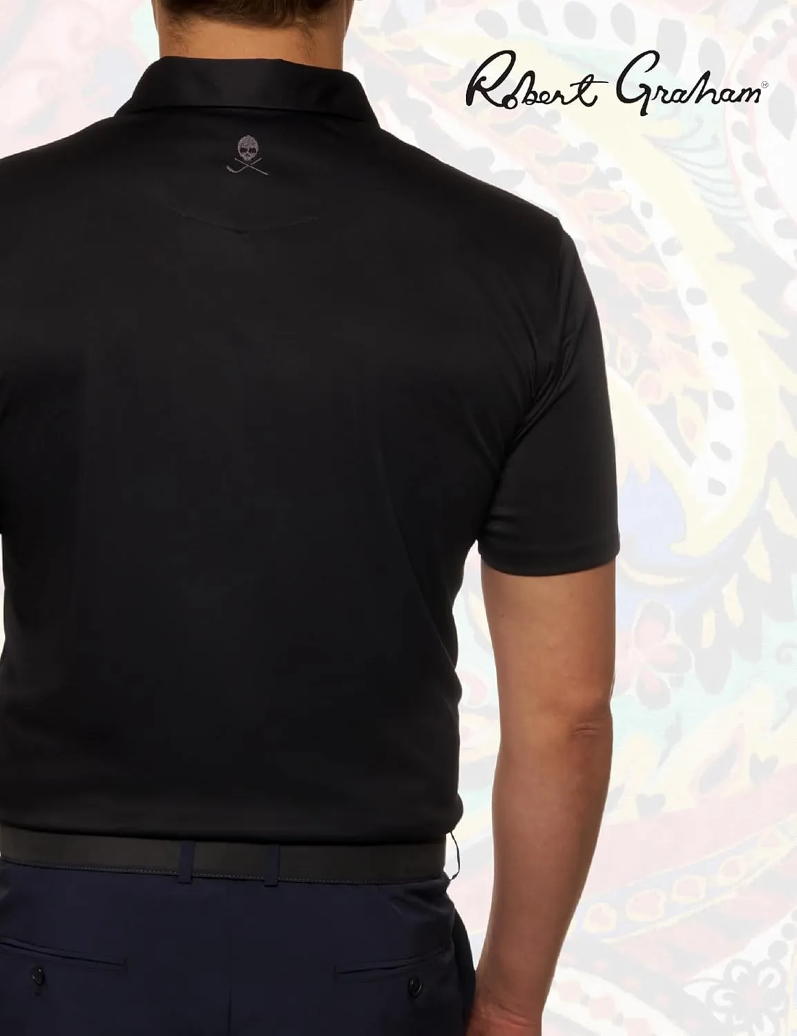 Robert Graham Men's Axelsen Polo Short Sleeve Knit Golf Shirt