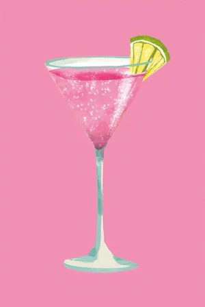 Roze Glitter Cocktail